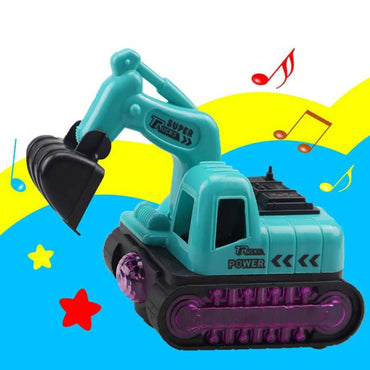 Children’s Electric Excavator Toy For Boy With Flash & Music