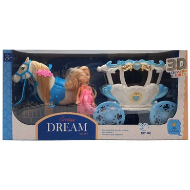 Musical Carriage With 3D Light And Musical Carriage Doll – 686-802