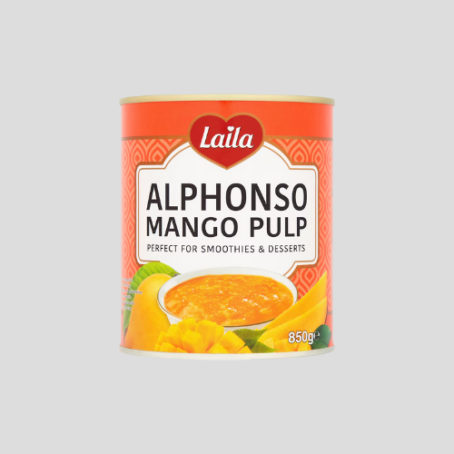 Laila Alphonso Mango Pulp - 850G of Premium Sweetness