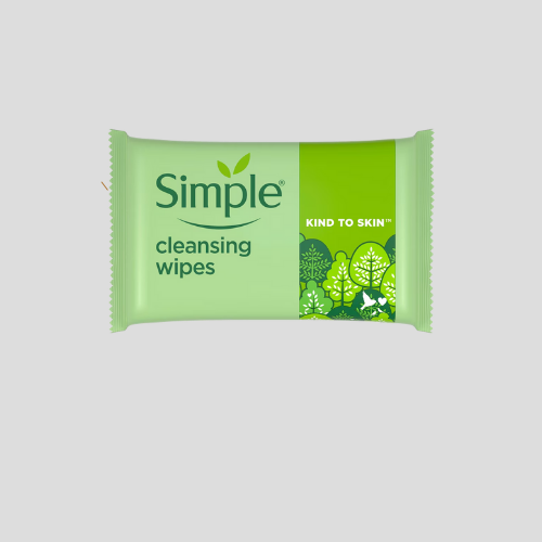 Simple Biodegradable Cleansing Wipes 25 Pack - Pure & Gentle Clean