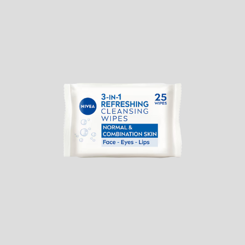 NIVEA Cleansing Face Wipes 25 Pack - Fresh & Effective Care for Normal Skin