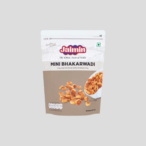 Jaimin Mini Bhakarwadi 200G - Crispy and Sweet Snack Delight