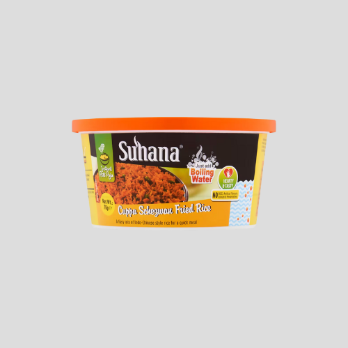 Suhana Cuppa Schezwan Fried Rice - Bold, Spicy Flavor in 70G