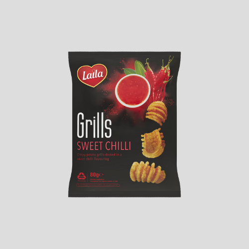 Laila Sweet Chilli Grills - 80G of Crunchy, Spicy Snacks