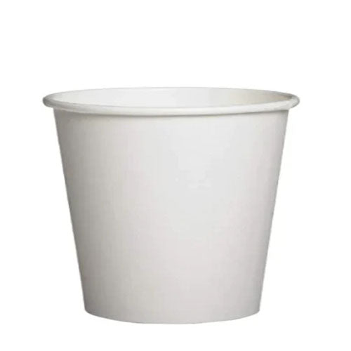 Disposable Paper Drinking Cups Pack of 50 4oz White SK28073 (Parcel Rate)