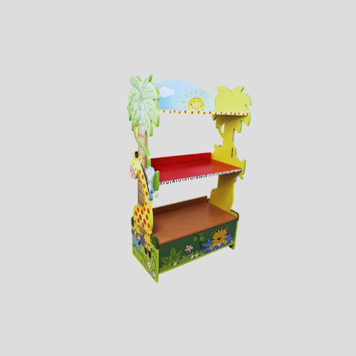 Teamson Kids Sunny Safari Bookshelf - Fun & Functional Toy Storage Furniture - Only £102.99