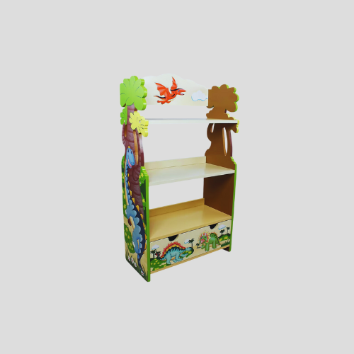 Teamson Kids Dinosaur Kingdom Bookshelf - Fun & Functional Toy Storage Furniture - Only £102.99