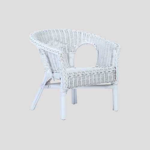 Desser Indoor Kids Wicker Cane Loom Chair - Natural White Wicker Chair for Kids - Only £76.99