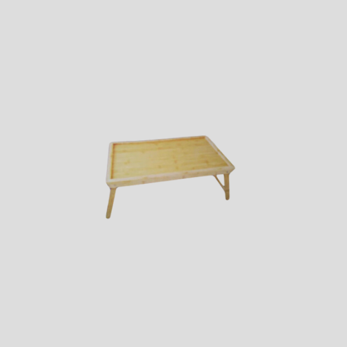 Bamboo Folding Table - Compact Wooden Table for Indoor & Picnic Use (50 x 30 cm) - Only £6.99