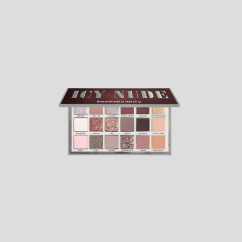 Huda Beauty Icy Nude Eyeshadow Palette – 18 Stunning Shades for £63