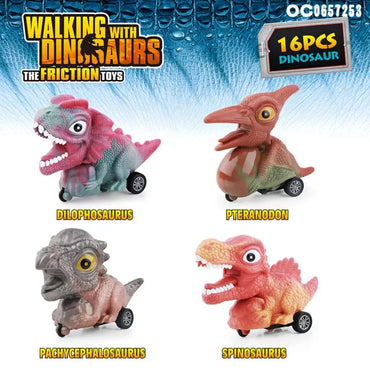 Funny Wholesale Plastic Mini Friction Power Dinosaur Car Toys For Kids