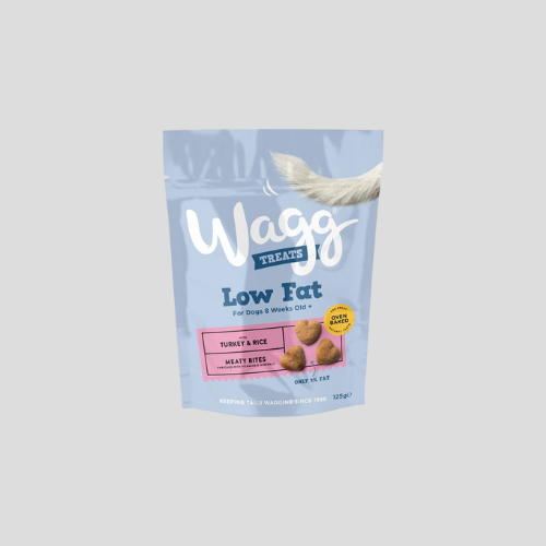 Wagg Low Fat Treats 125g - Turkey & Rice - Healthy & Tasty Dog Snacks