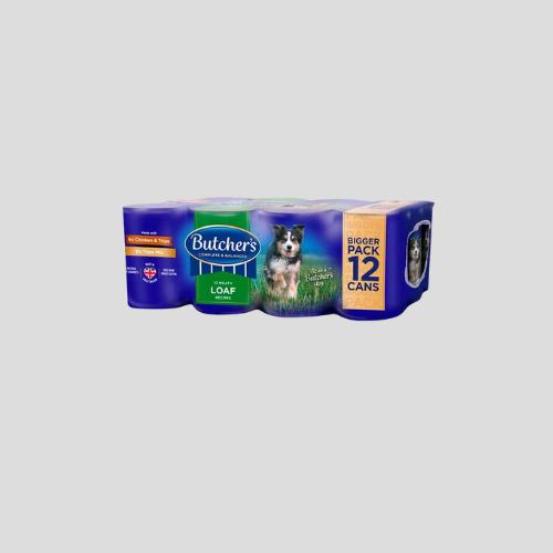 Butcher's 12 Tripe Meaty Loaf Recipes Wet Dog Food Tins 400g - Rich & Savory Meals for Your Dog