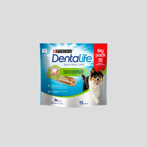 Dentalife Medium Dog Treat Dental Chew 3 x 15 Stick Pack - Scientifically Proven Oral Care