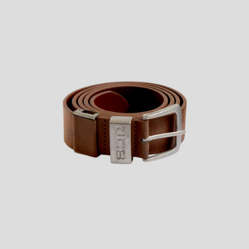 JCB Leather Belt for Men in brown color